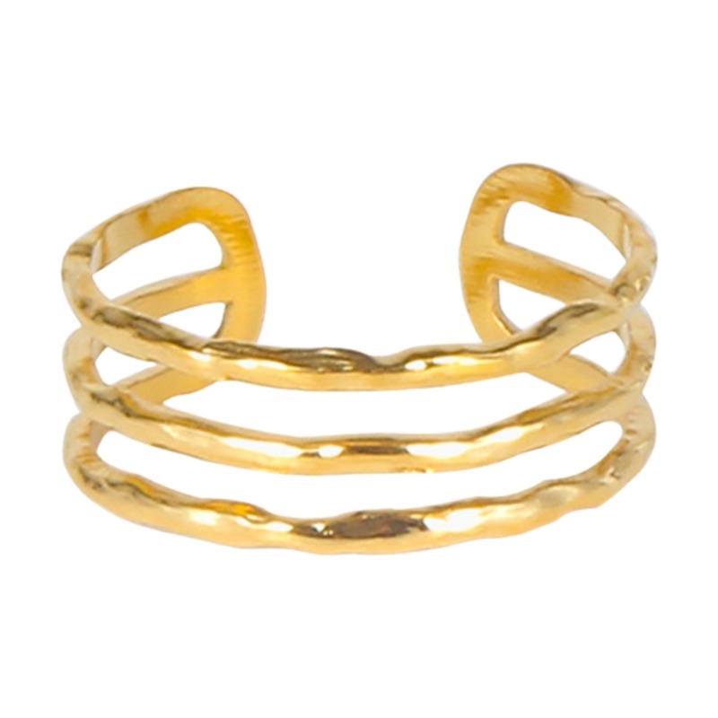 PITAYA Ring Silla Triple  Guld 1