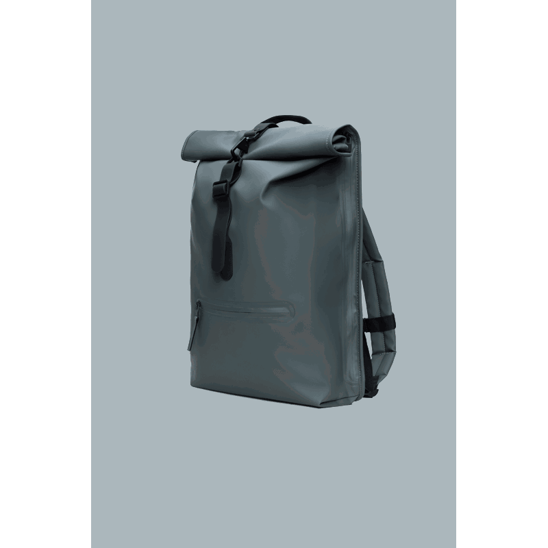 RAINS Ryggsäck Rolltop Rucksack M. Grå 3