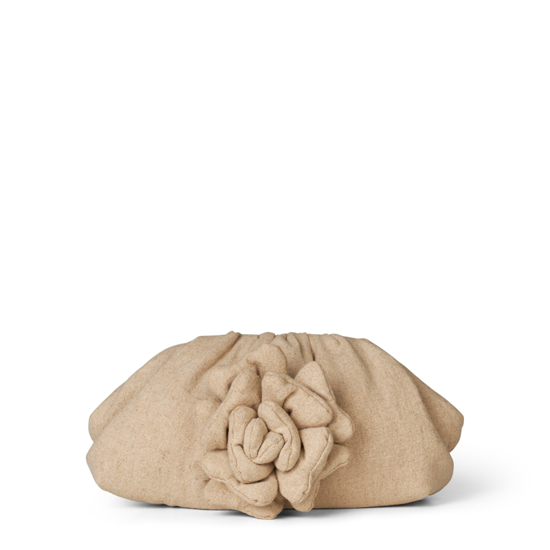 DAY ET Clutch Day Linen Flower Sand 1