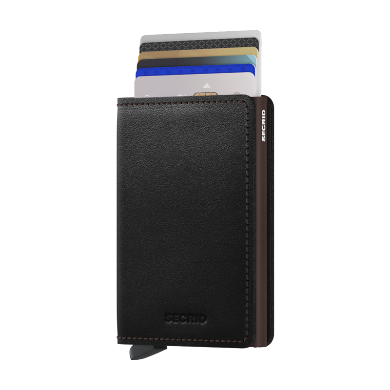 Secrid Slimwallet Svart/Brun 5