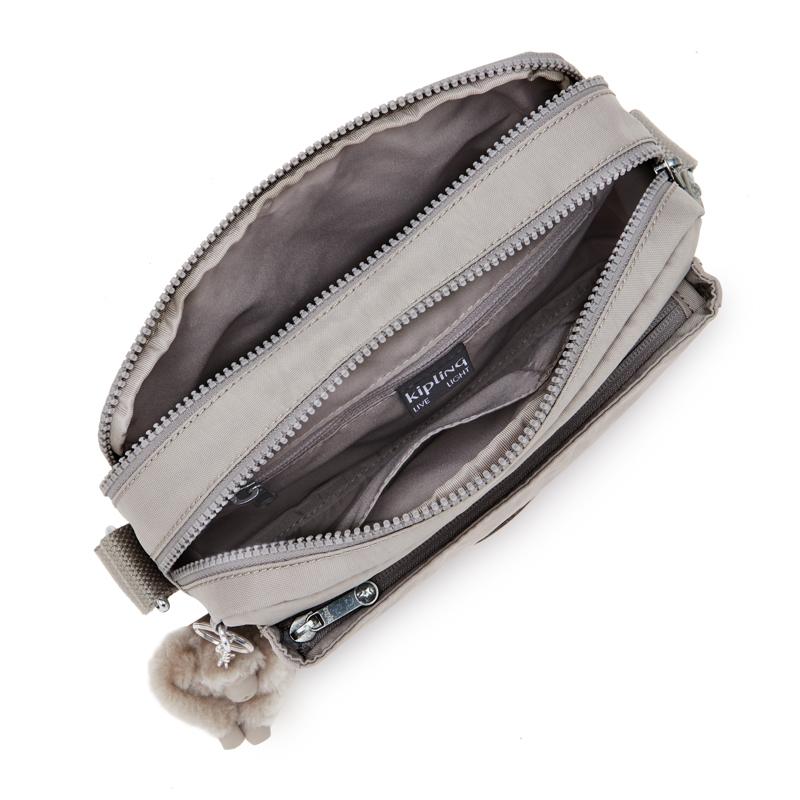 Kipling Crossbody Abanu M Lysegrå 4