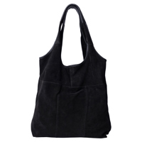 RE:DESIGNED Shopper Lyra Suede Sort 1