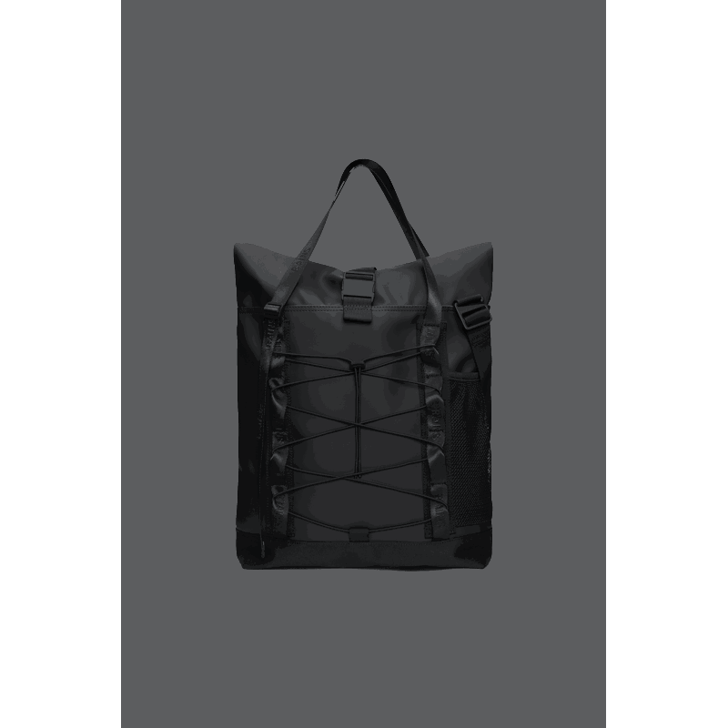 RAINS Tote Bag Trail Rolltop W3 Sort 1