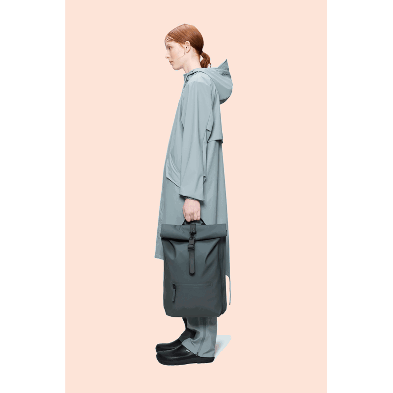 RAINS Ryggsäck Rolltop Rucksack M. Grå 2