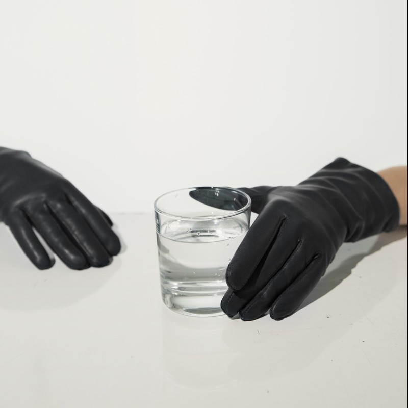 Randers Handsker Damhandskar Lamm Svart Str. 7 4