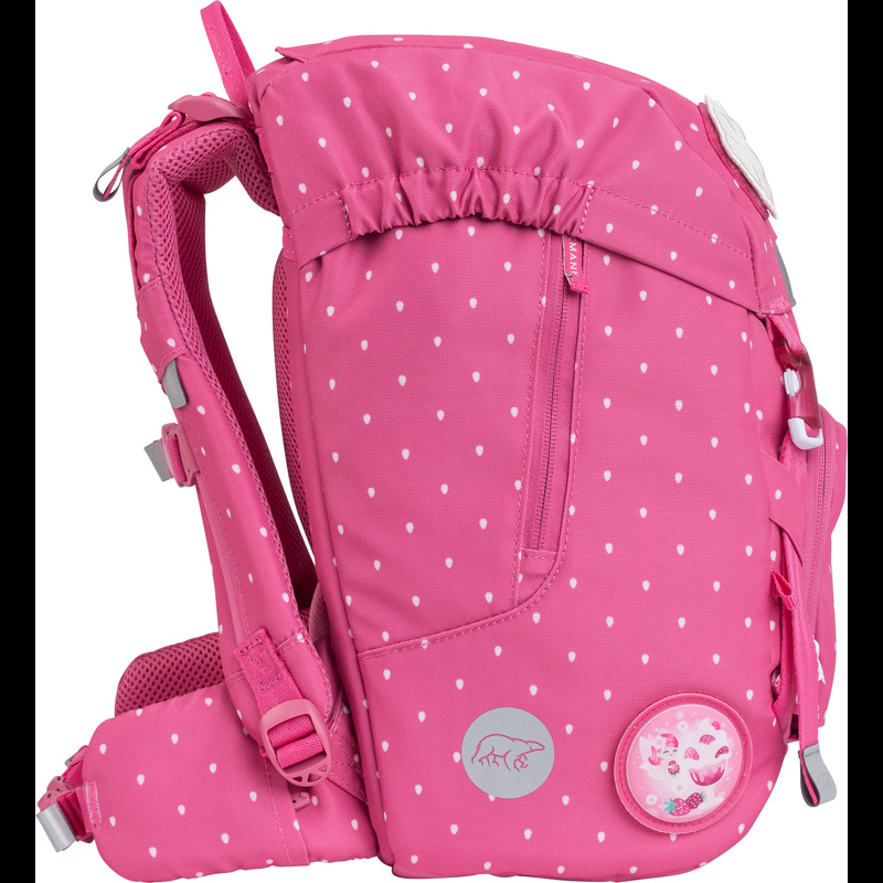 Beckmann Skolväska Classic Strawberry Rosa mönster 4