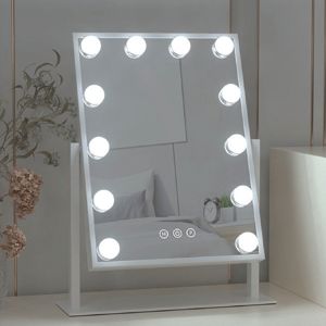 UNIQ Makeup spejl New York 12 led Hvid alt image