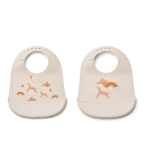 LIEWOOD Haklapp Tilda 2-pack Creme
