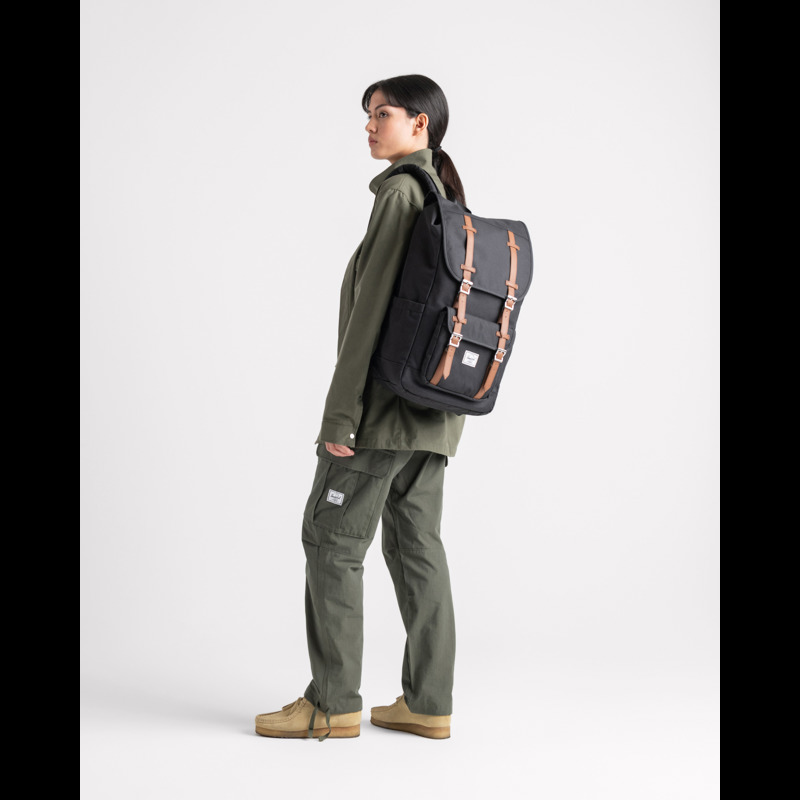 Herschel Rygsæk Little America Sort/Brun 15" 10