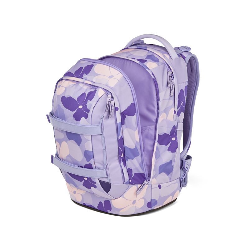 Satch Skoletaske Pack Lilac Blossom Lilla blomst 8