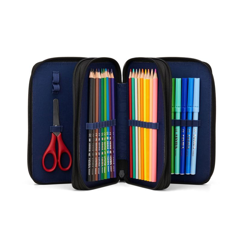 Ergobag Penalhus M. Super ReflectBear Sort m/mønster 2