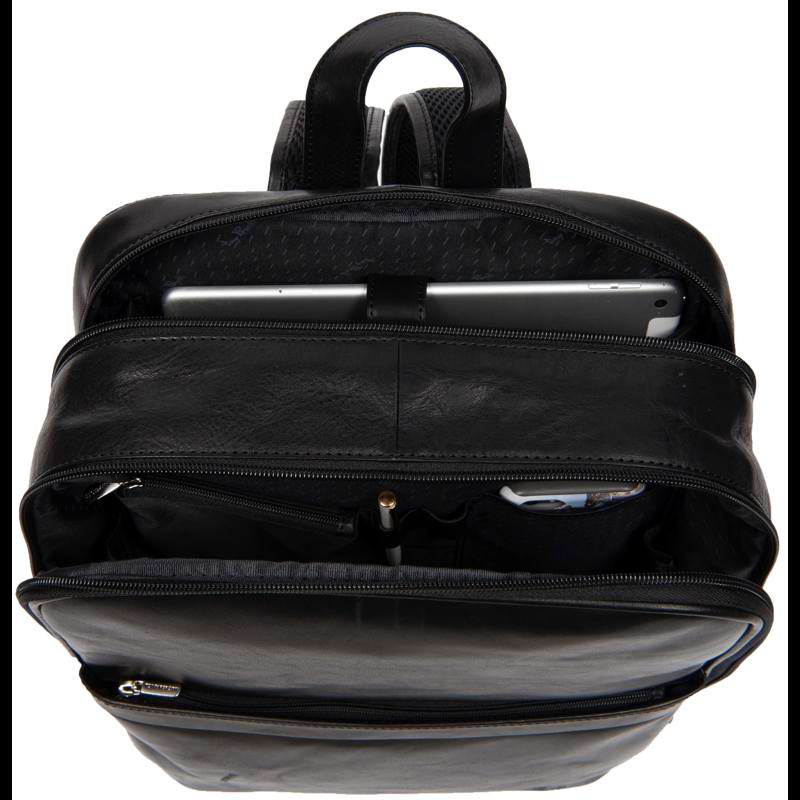 Tony Perotti Rygsæk med 2 rum Sort 14" 2