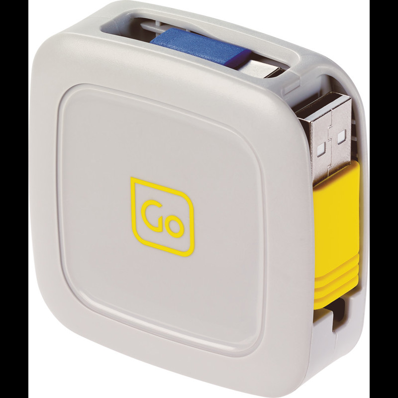 Go Travel Oplader 3 in 1 Retractable Hvid 2