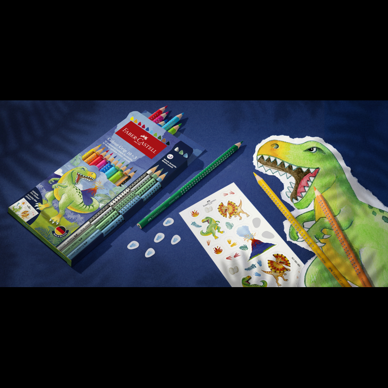 Faber-Castell Färgpennor 10-pack Dino Fler färger 2