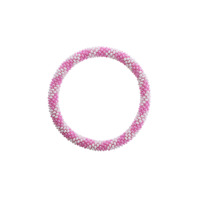 By Stær Armband Nepal Nr. 1167 Rosa/vit 1