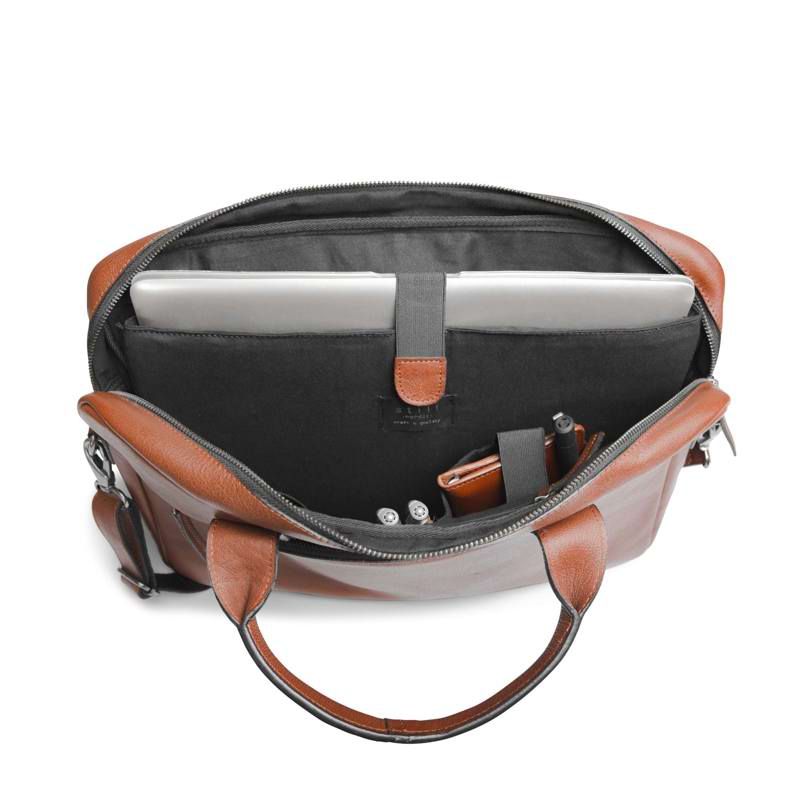 Still Nordic Computertaske Clean Cognac/brun 15" 4
