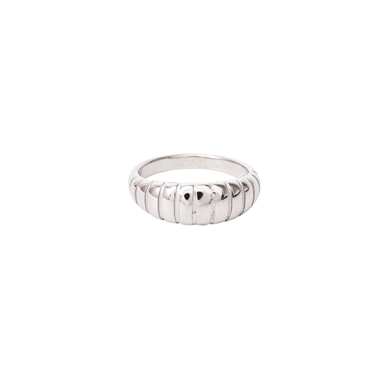 PITAYA Ring Lara Ruffle Silver