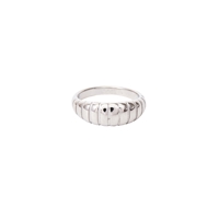 PITAYA Ring Lara Ruffle Silver