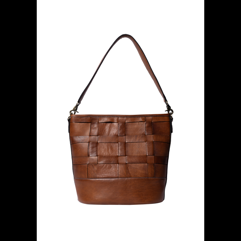RE:DESIGNED Skuldertaske Noor Big Brun 1