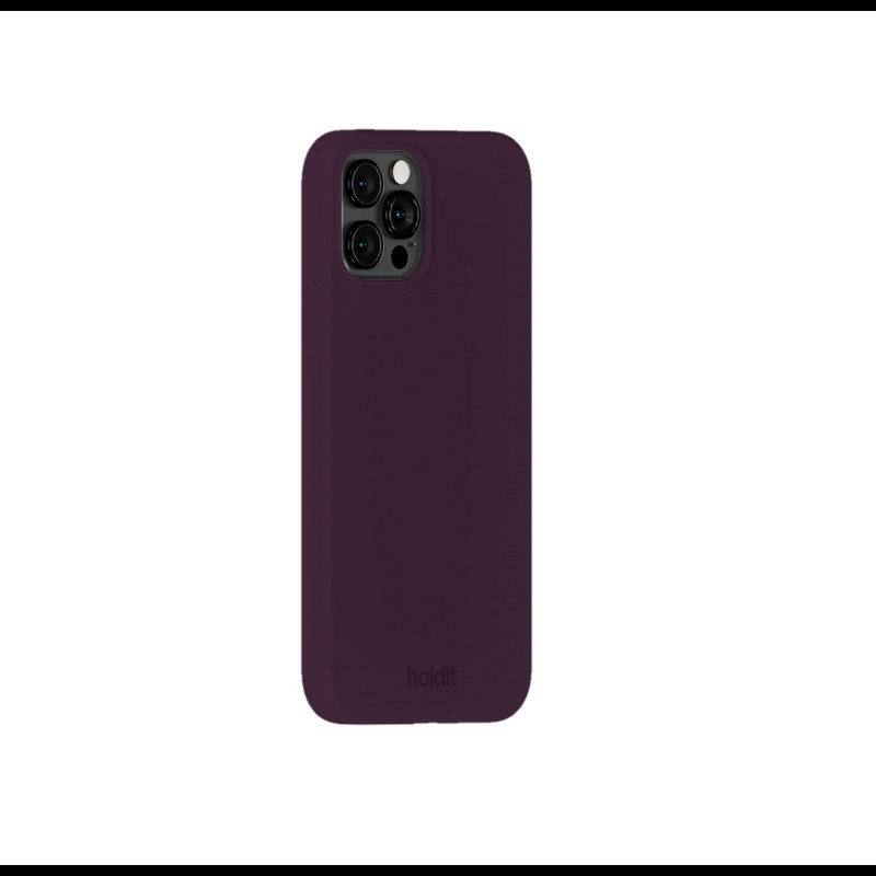 Holdit Mobilcover Deep Plum Blomme iPhone 12/12 Pro 2