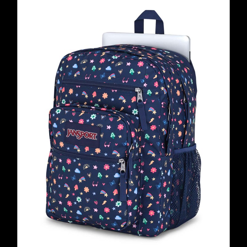 JanSport Rygsæk Big Student Sort m/mønster 15" 4