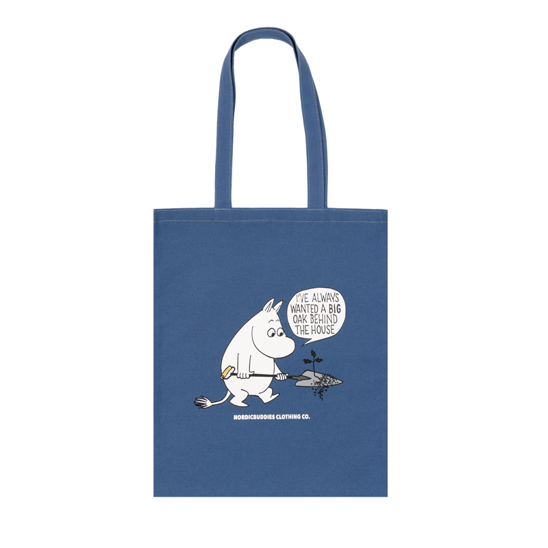 Nordic Buddies Tote Bag Mumintroll M. blå 1