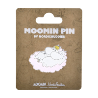 Nordic Buddies Brosch Pin Mumintrollet Wit/gul