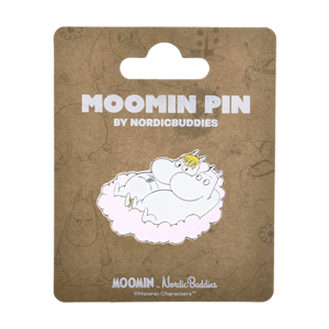 Nordic Buddies Brosch Pin Mumintrollet Wit/gul