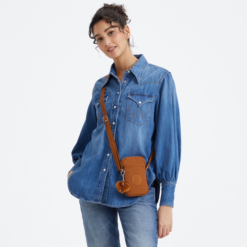 Kipling Mobiltaske Tally Mocca Brun 4