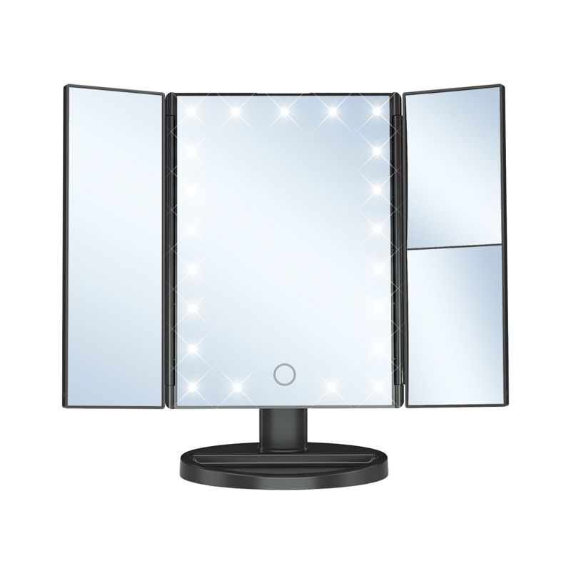 UNIQ Hollywood trifold makeup spege Svart 3
