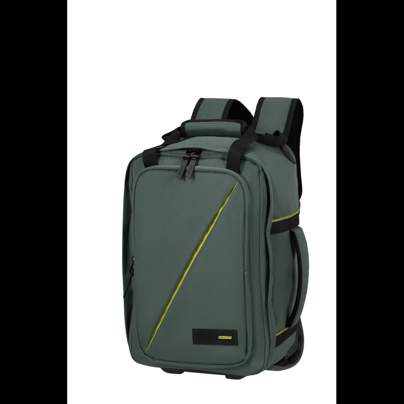 American Tourister Rygsæk med hjul Grøn Str S 5