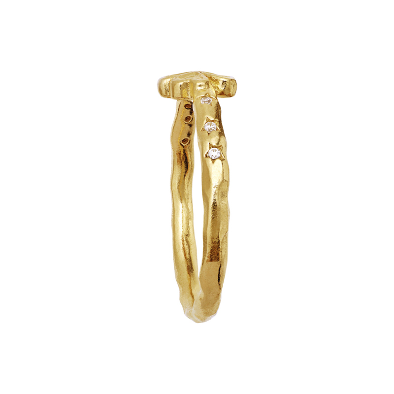 Maanesten Ring Clover Guld Str.55 3