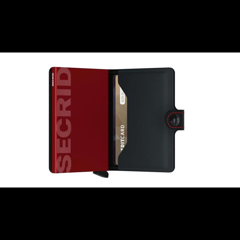 Secrid Korthållare Mini Wallet Svart/Röd 4