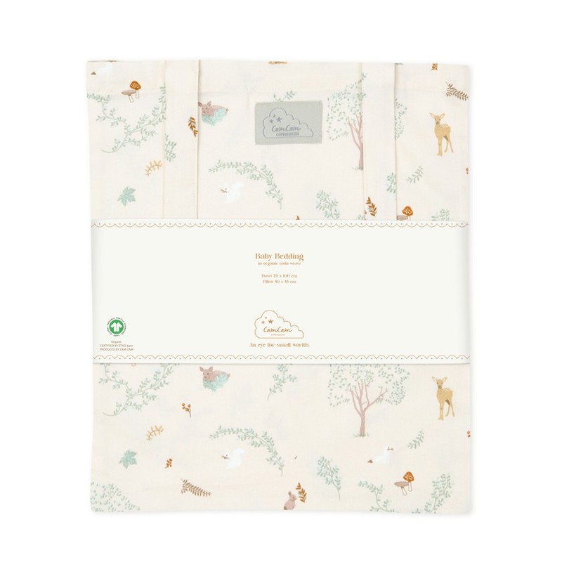Cam Cam Copenhagen Sengetøj Baby Woodland Beige 70x100 cm
