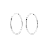 Winther Studio Øreringe Hoops Basic L Sølv 1