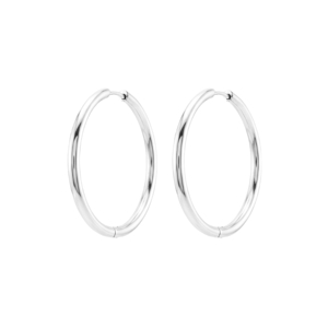 Winther Studio Øreringe Hoops Basic L Sølv