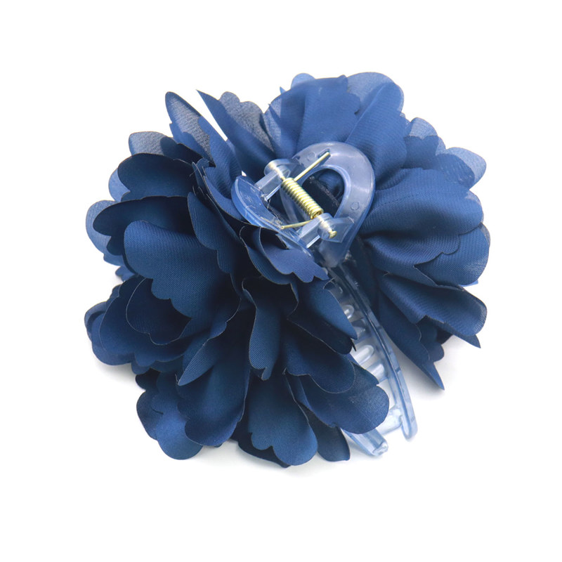 Conmé Hårklemme Lea Big Flower Navy 3
