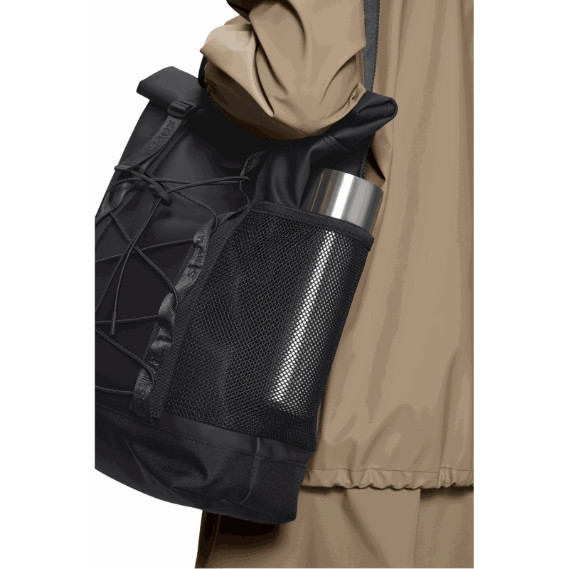 RAINS Tote Bag Trail Rolltop W3 Sort 5