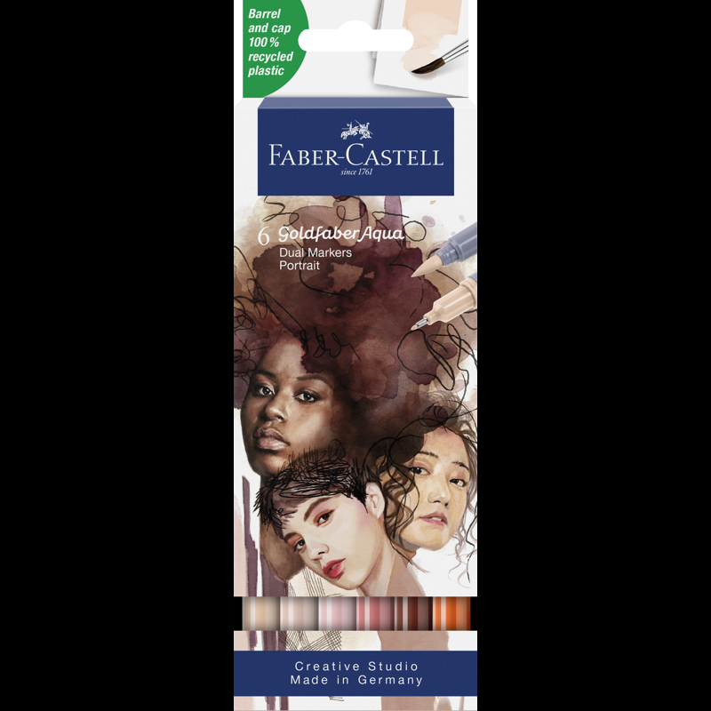 Faber-Castell Tusser Dual Portrait 6 stk. Multi 1