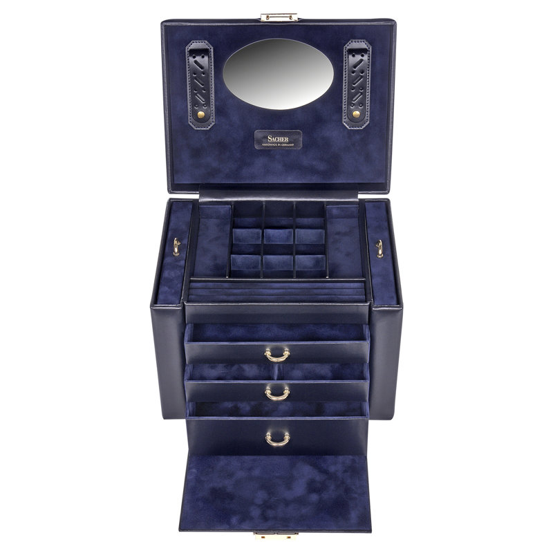 Sacher Smykkeskrin L Navy 3