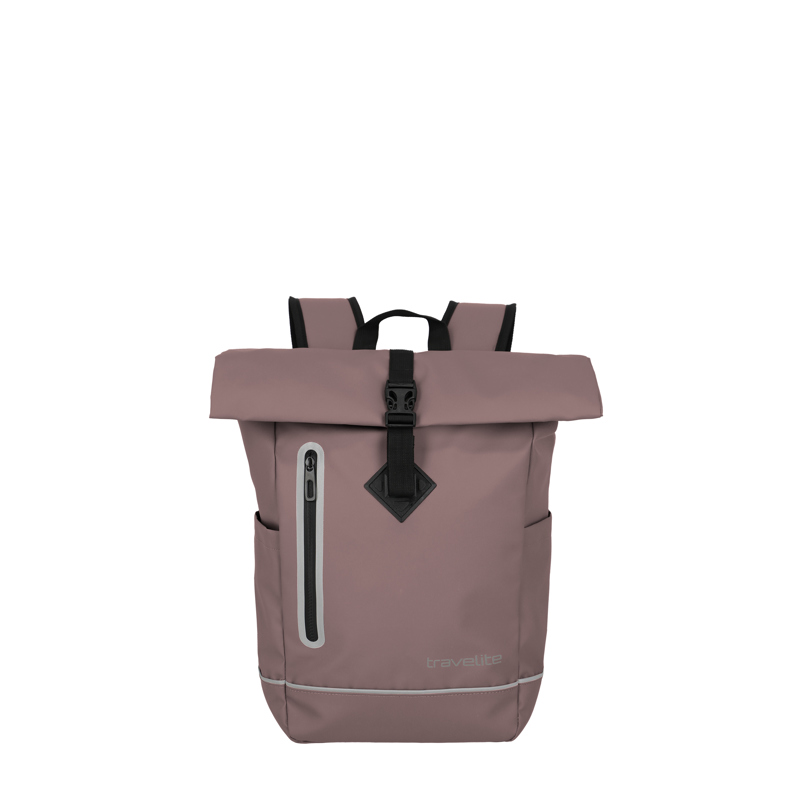 travelite Basics roll-up ryggsäck Rosa 1