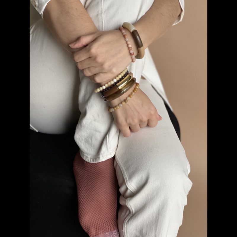 Conmé Armbånd Puzzle Caramel 7