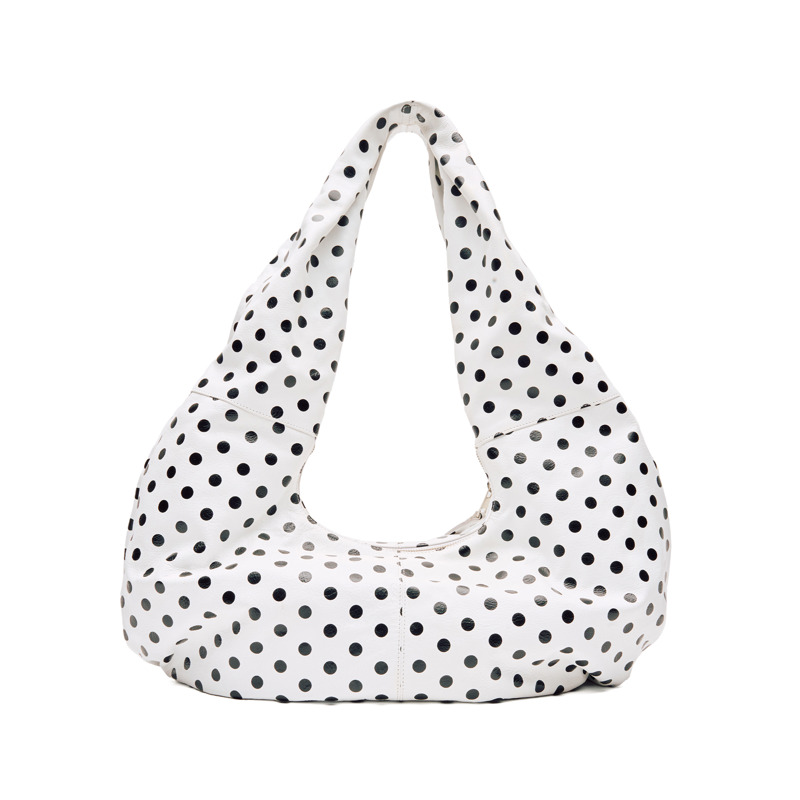 Núnoo Skuldertaske Big Alma Polka Sort/prikker 3