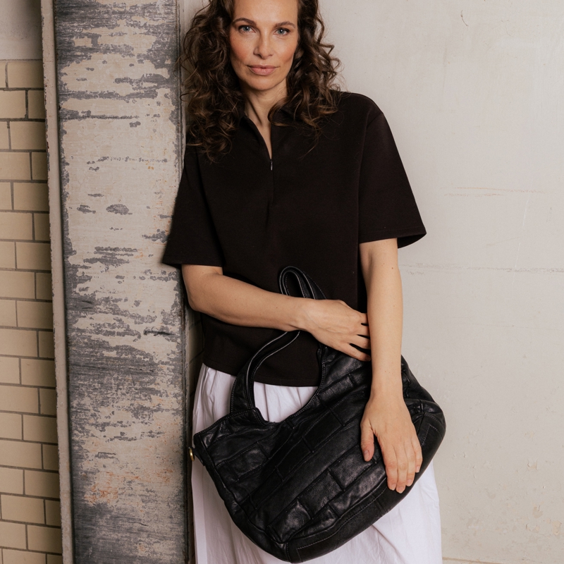 RE:DESIGNED Skuldertaske Margo Big Sort 7