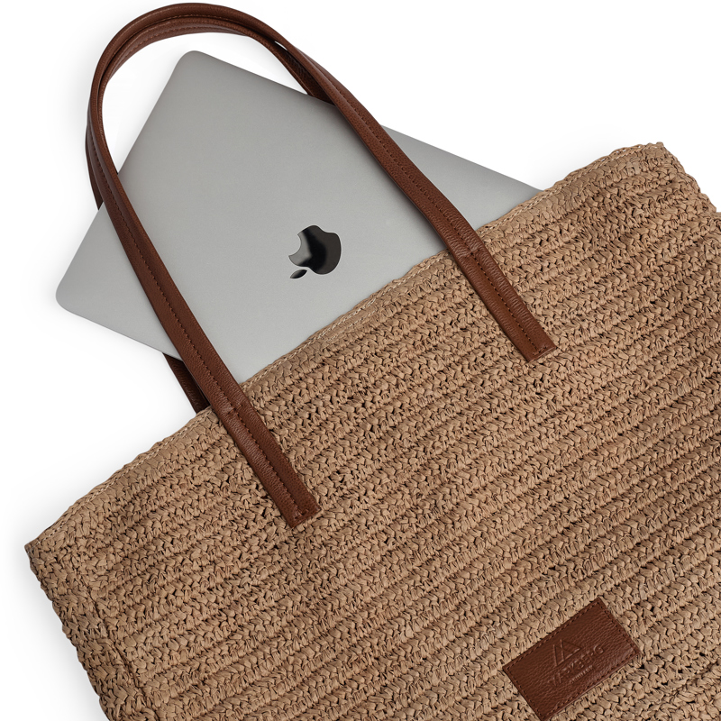 MARKBERG Strandtaske AvaniMBG Sand/brun 14" 4