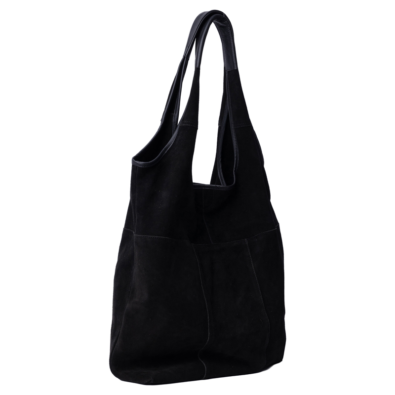 RE:DESIGNED Shopper Lyra Suede Sort 5