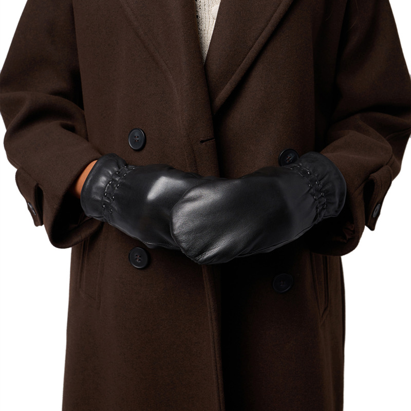 RE:DESIGNED Damhandske Lara Mitten Wool Svart Str S 2