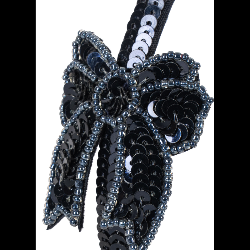 Konges Sløjd Hårband Sequin Bow Mörkblå 3