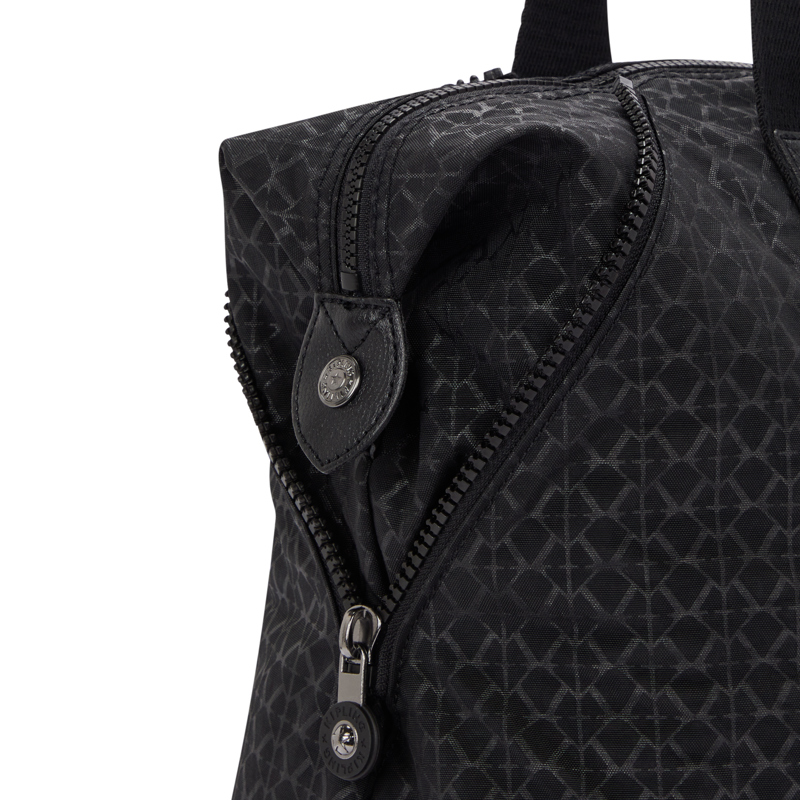 Kipling Shopper Tote Svart med mönster 6