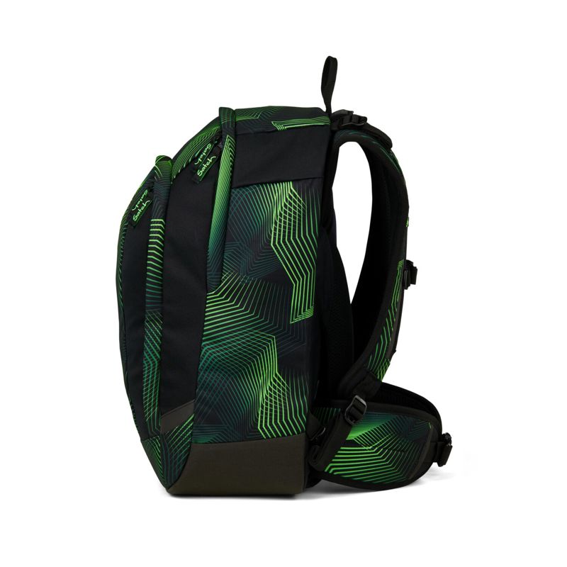 Satch Skolväska Air Seismic Green Grönt mönster 6